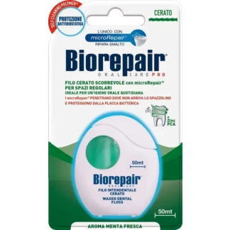 Зубная нить-флос BioRepair (Биорепейр) Ежедневная защита с гидроксиапатитом 50м-0