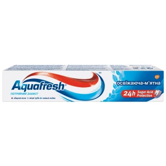 Зубна паста Aquafresh (Аквафреш) Потрійний захист освіжаюча, м'ятна 50 мл-0