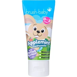 Зубна паста Brush-Baby (Браш-Бейбі) Applemint Toothpaste 0-3 р. 50мл-0