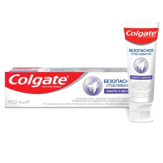 Зубная паста Colgate Безопасное отбеливание, Забота о десны, 75 мл-0