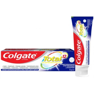 Зубная паста Colgate (Колгейт) Total 12 Профессиональная отбеливающая 75 мл-0
