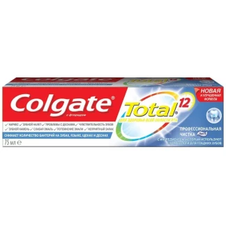 Зубна паста Colgate (Колгейт) Total 12 Професійне чищення 75 мл-0