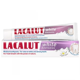 Зубна паста Lacalut (Лакалут) White Edelweiss Едельвейс 75мл-1