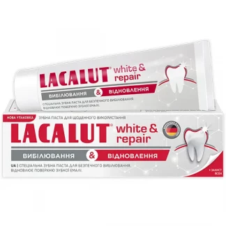 Зубная паста Lacalut (Лакалут) White & Repair 75мл-2