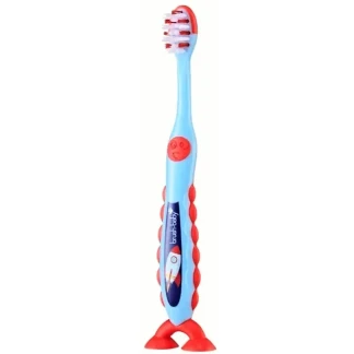 Зубна щітка Brush-Baby (Браш-Бейбі) Floss Brush на ніжці-липучці 3-6 р. №2-0