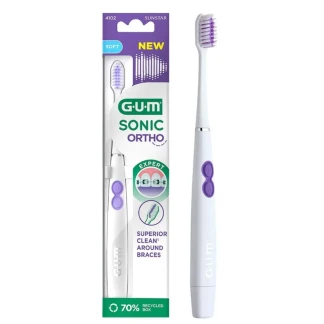 Зубна щітка електрична GUM (Гам) Sonic Ortho Soft (4102BXM)-0