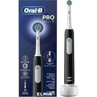 Зубна щітка Oral-B (Орал-Бі) електрична Pro 1 D305.513.3 Black+футляр-0