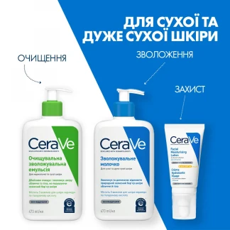 Молочко зволожуюче CeraVe (СераВе) лосьйон для сухої та дуже сухої шкіри обличчя та тіла 473мл-7