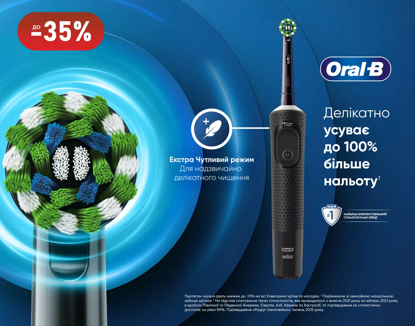 Акція червень електричні зубні щітки Oral-B