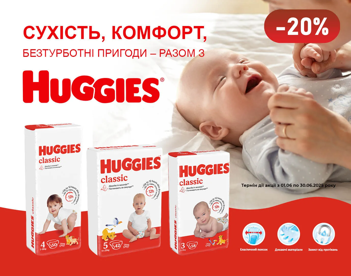 Акція червень Huggies