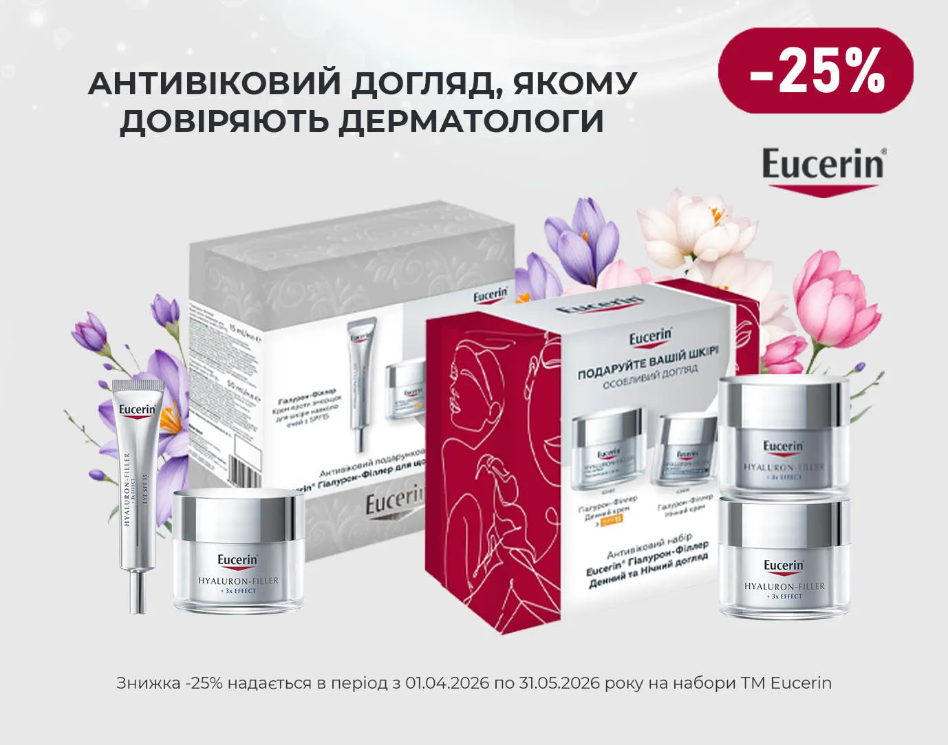Акція квітень-травень Eucerin набір