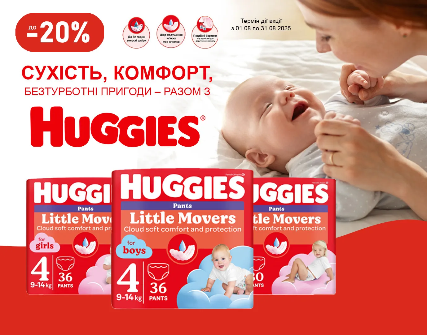 Акція лютий Huggies