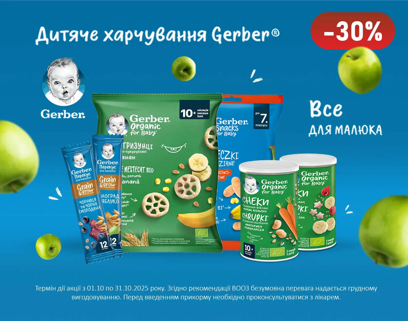 Акція жовтень Gerber