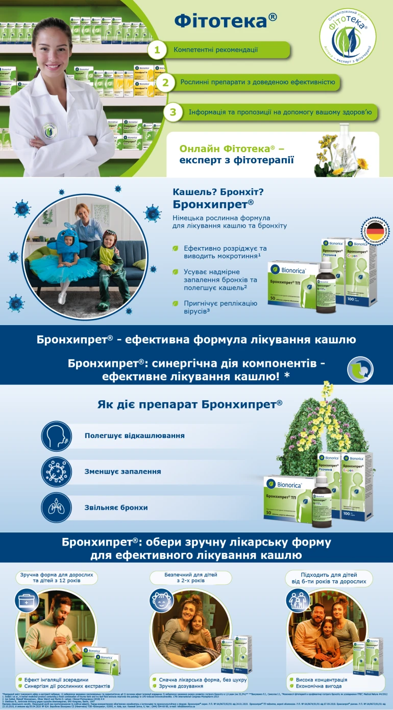 БРОНХИПРЕТ у товарах-фото